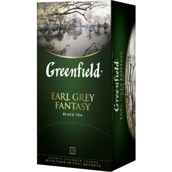Чай черный Greenfield Earl Grey Fantasy, 25 х 2 г