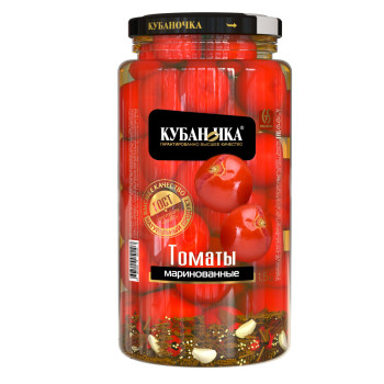 Томаты маринованные 1500г (КУБАНОЧКА)