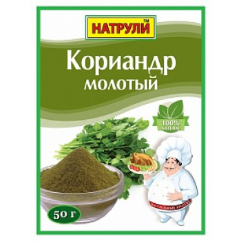 Кориандр молотый 50гр Натрули