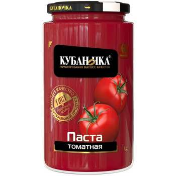 Томатная паста 1000гр (КУБАНОЧКА)