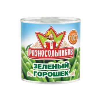 Горошек зеленый ж\б  ГОСТ 12х400гр Разносольников