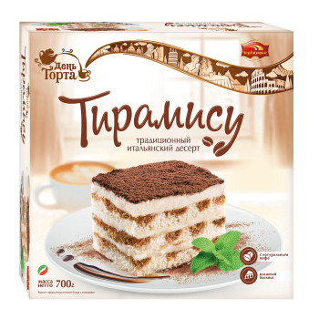 Тирамису торт 700г. (ОАО"Черемушки")