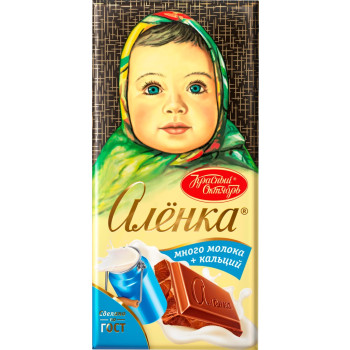 Шоколад молочный Алёнка Много молока, 90г