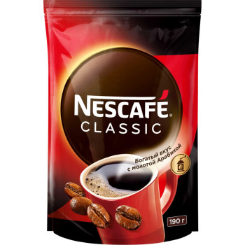 Кофе растворимый Nescafe Classic, 190г