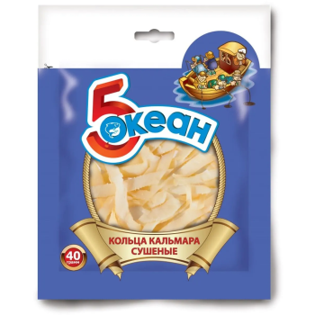 Кольца Кальмара Солёный Пятый Океан 40г. 