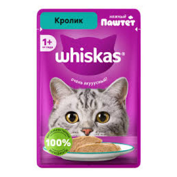 Кош. Корм (Whiskas) Паштет Кролик 75г