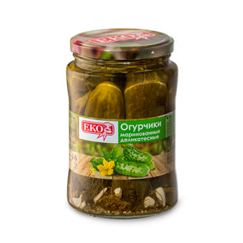 Огурчики маринованные (6-9см) 12х680гр (ЭКО)