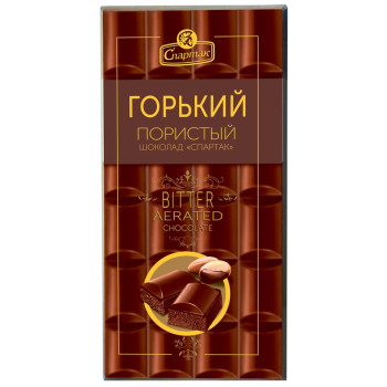Шоколад Спартак Пористый Горький 59%, 70г