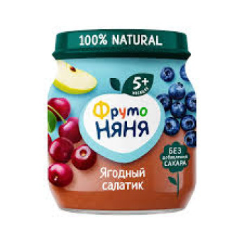 Пюре ФрутоНяня стекло 100г ягодный салатик 