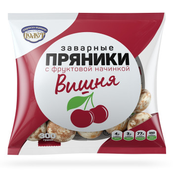 Пряник Полет 300г.Заварной "Вишня"