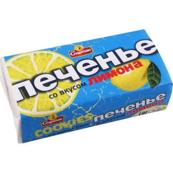 Печенье Спартак Сахарное Со вкусом Лимона, 90г.