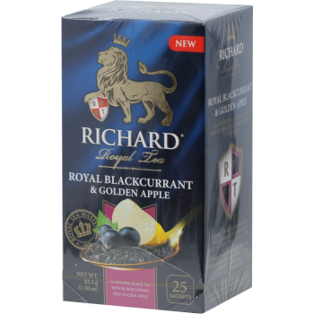 Чай Richard Royal Роял Черная Смородина и Золотое Яблоко, 25 пакетиков