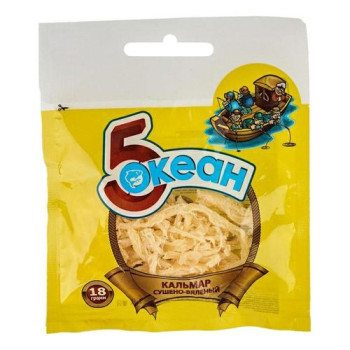 Кальмар стружка 18г. Пятый Океан 