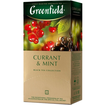 Чай черный Greenfield Currant&Mint, 25 х 2 г