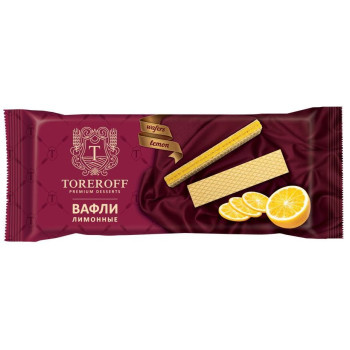 Вафли TOREROFF Лимонные, 160г