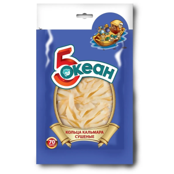 Кольца Кальмара Солёный Пятый Океан 70г. 