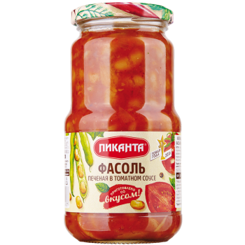 Фасоль печеная в томатном соусе Пиканта 470г