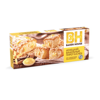 Пирог "Kuchen" 350г. 1х8 Ванильный  BH