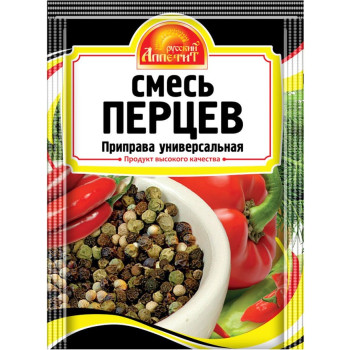 Приправа СМЕСЬ ПЕРЦЕВ 15г (Русский Аппетит)