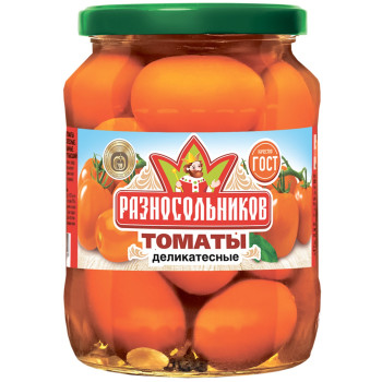 Томаты маринованные деликотесные 680гр Разносольников