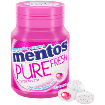 Жевательная резинка Mentos Pure Fresh Тутти-Фрутти, 54г