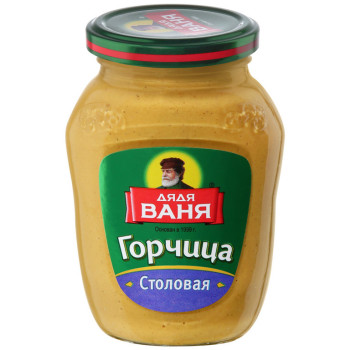 Горчица Столовая стекло 140гр Дядя Ваня