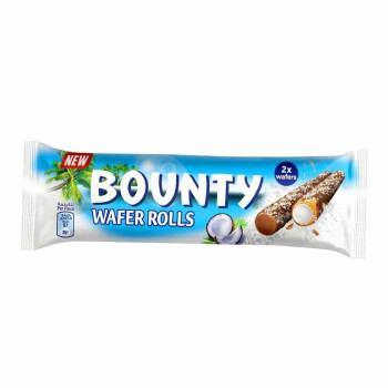 Баунти 23,4 г  вафельные трубочки - Bounty wafer roll ЕВРОПА 