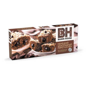Пирог "Kuchen" 350г. 1х8 Шоколадный  BH