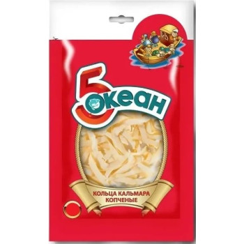 Кольца Кальмара Пятый Океан Копченый 20г. 