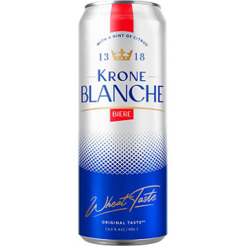 Пиво светлое Бланш Бьер Пшеничное Белое 4,8%, 0,45л Банка