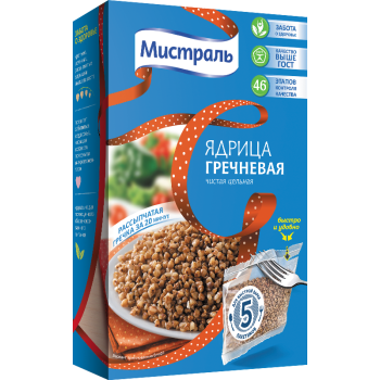 Гречка 400г варпак  (МИСТРАЛЬ)