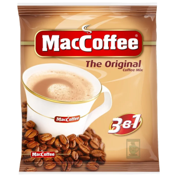 Кофе MacCoffee растворимый 3в1, 25 пакетиков по 20г