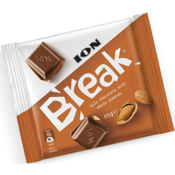 БРЕЙК  Молочный шок. 85г 1х12штх18бл с Цельным Миндалём