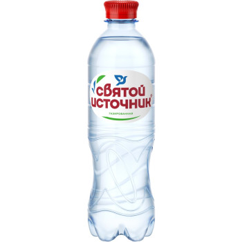 Вода питьевая газированная Святой Источник 0,5л