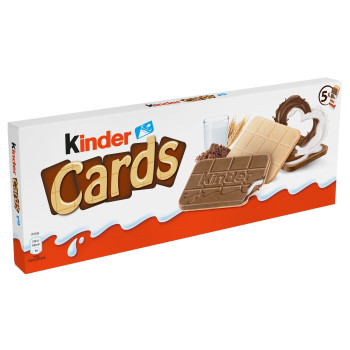 Печенье Kinder Cards шоколадно-молочное, 128г