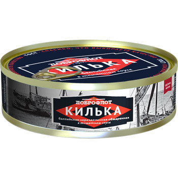 Килька Балтийская неразд. в т/с 240г (Доброфлот)