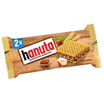 Вафли Ferrero Hanuta шоколадно-ореховая начинка, 44г
