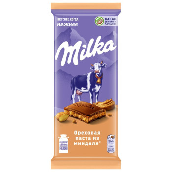 Милка Шоколад  Ореховая Паста Фундук 80г.