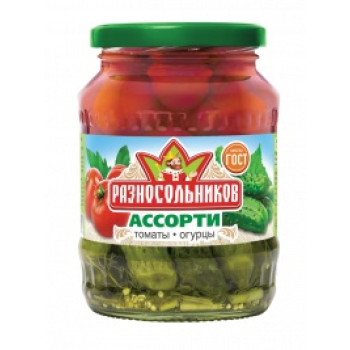 Ассорти  мариннованное ГОСТ 8х680 гр Разносольников