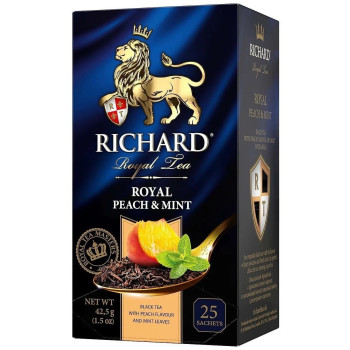 Чай Richard Royal Роял Peach & Mint, 25 пакетиков