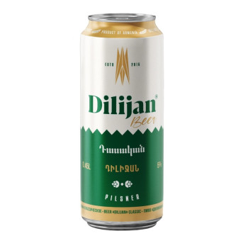 Пиво светлое Dilijan Классическое  5% 0.45л Банка