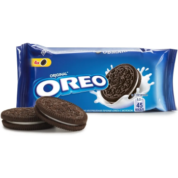 Печенье Oreo с какао и начинкой с ванильным вкусом, 38 г