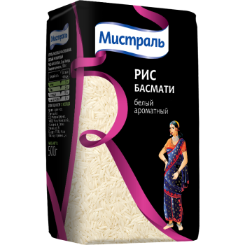 Рис Басмати 500гр (МИСТРАЛЬ)