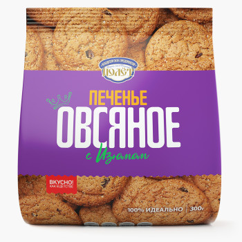 Печенье Полет Овсяное с изюмом, 300г