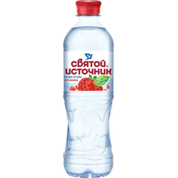 Вода питьевая негазировання Святой Источник Клубника 0,5л 
