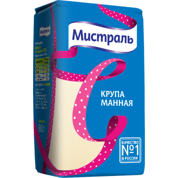 Манная крупа 800гр (МИСТРАЛЬ)
