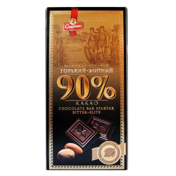 Спартак шоколад 75гр Крафт Горький-Элитный 90% какао