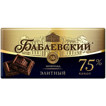 Шоколад Бабаевский Элитный 75%, 90г