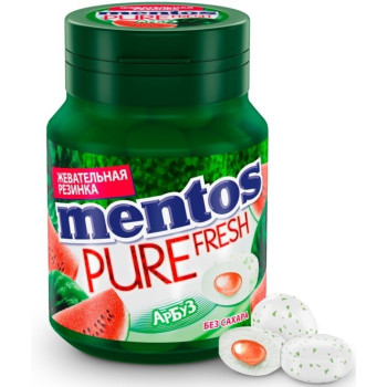 Жевательная резинка Mentos Pure Fresh Арбуз, 54г