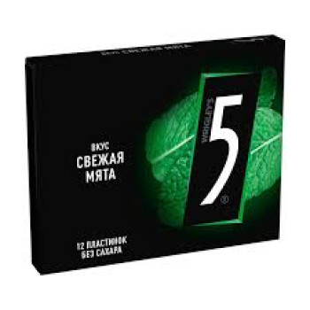 Орбит Черный Wrigley's Five Свежая Мята Зеленый